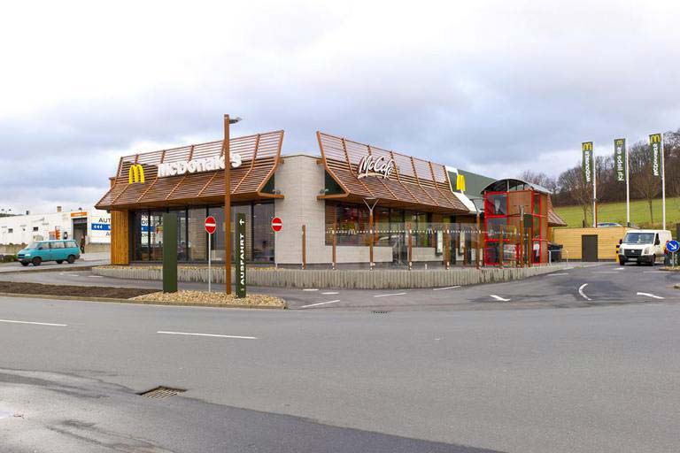 Neubau McDonald's Restaurant Dresden-Weißig