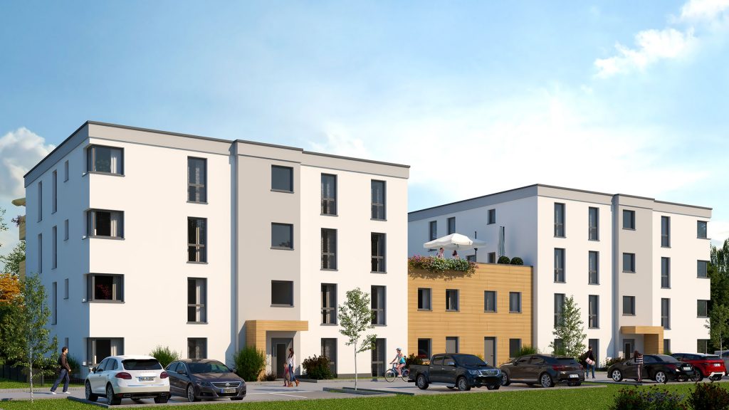 Projekte: Mehrfamilienhäuser in Borna (2020) - Neubau von 2 Mehrfamilienhäusern