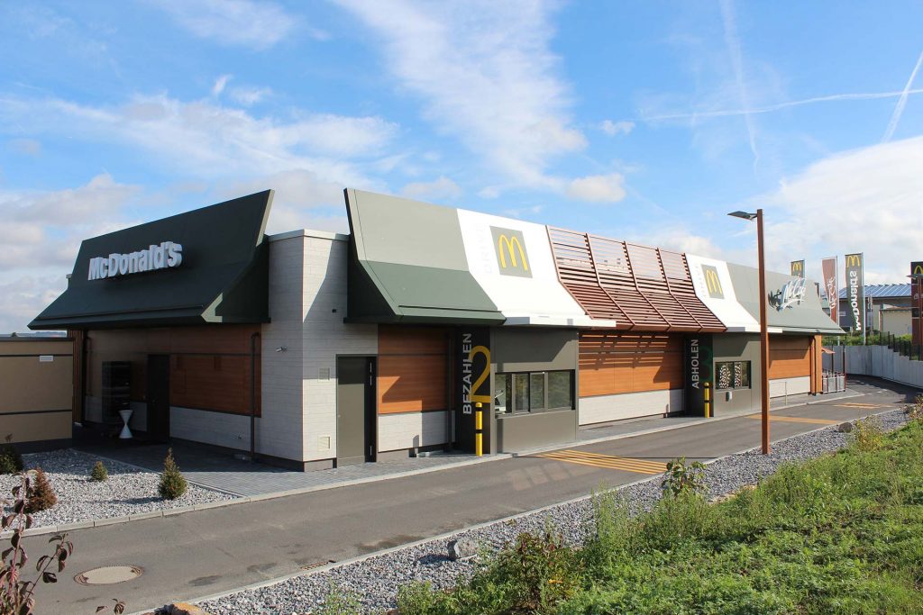 Projekte: Neubau McDonald's-Restaurants Standard-Design - Neubau McDonald's Restaurant Neu-Anspach