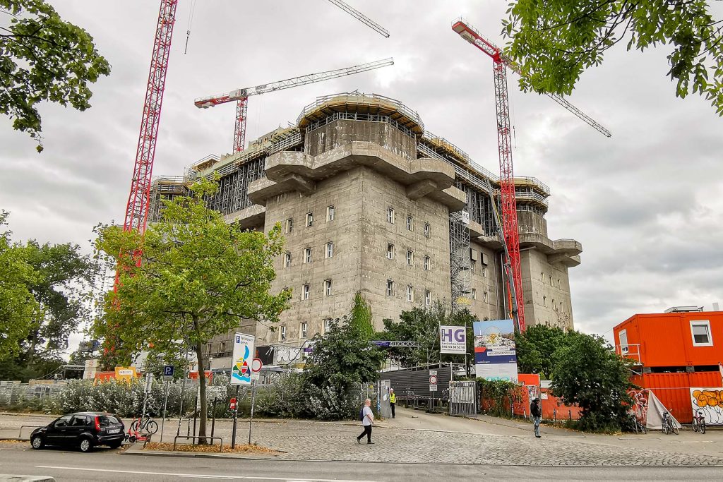 Projekte: Stadtgarten in Hamburg (2020-2021) - Aufstockung des Bunkers